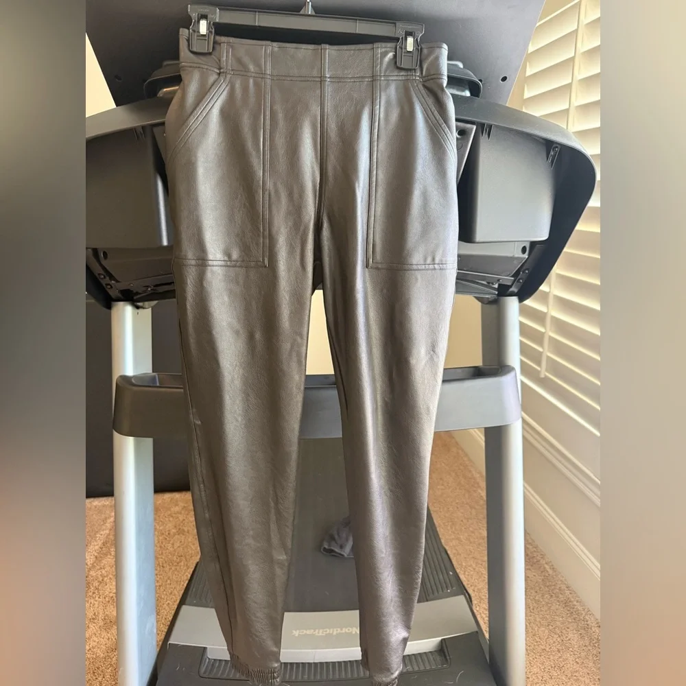 SPANX Faux-Leather Joggers